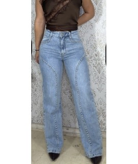 PANTALON VAQUERO TACHUELA LATERAL